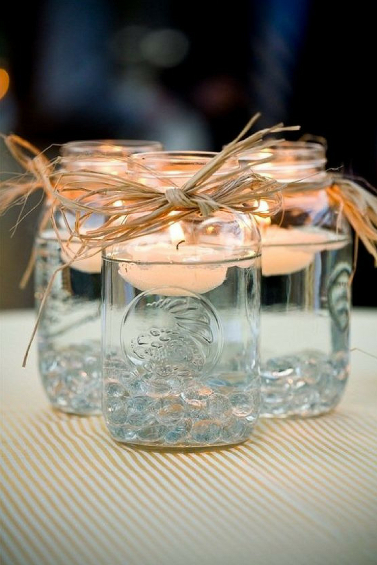 tea light mason jars